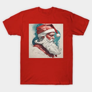 SANTA CLAUS illusrator design art T-Shirt